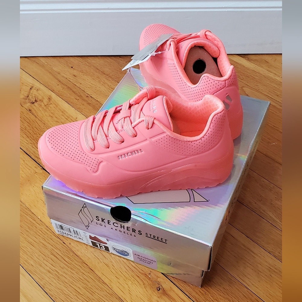 Skechers Kids Vibrant Pink Sneakers